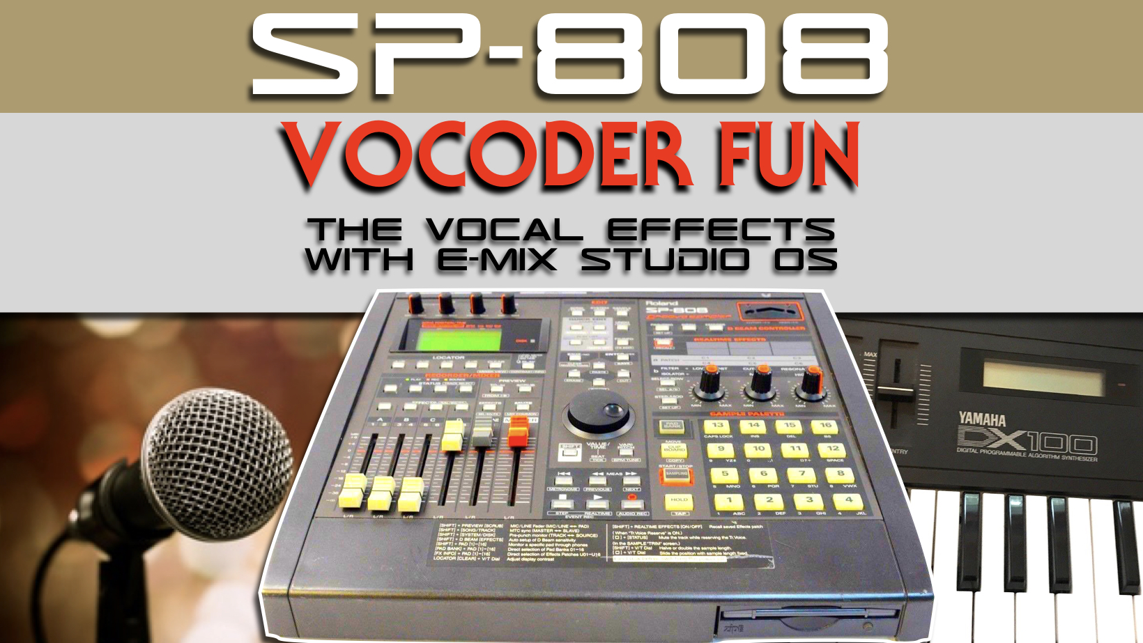 Roland SP-808 Groovesampler with Vocoder effect
