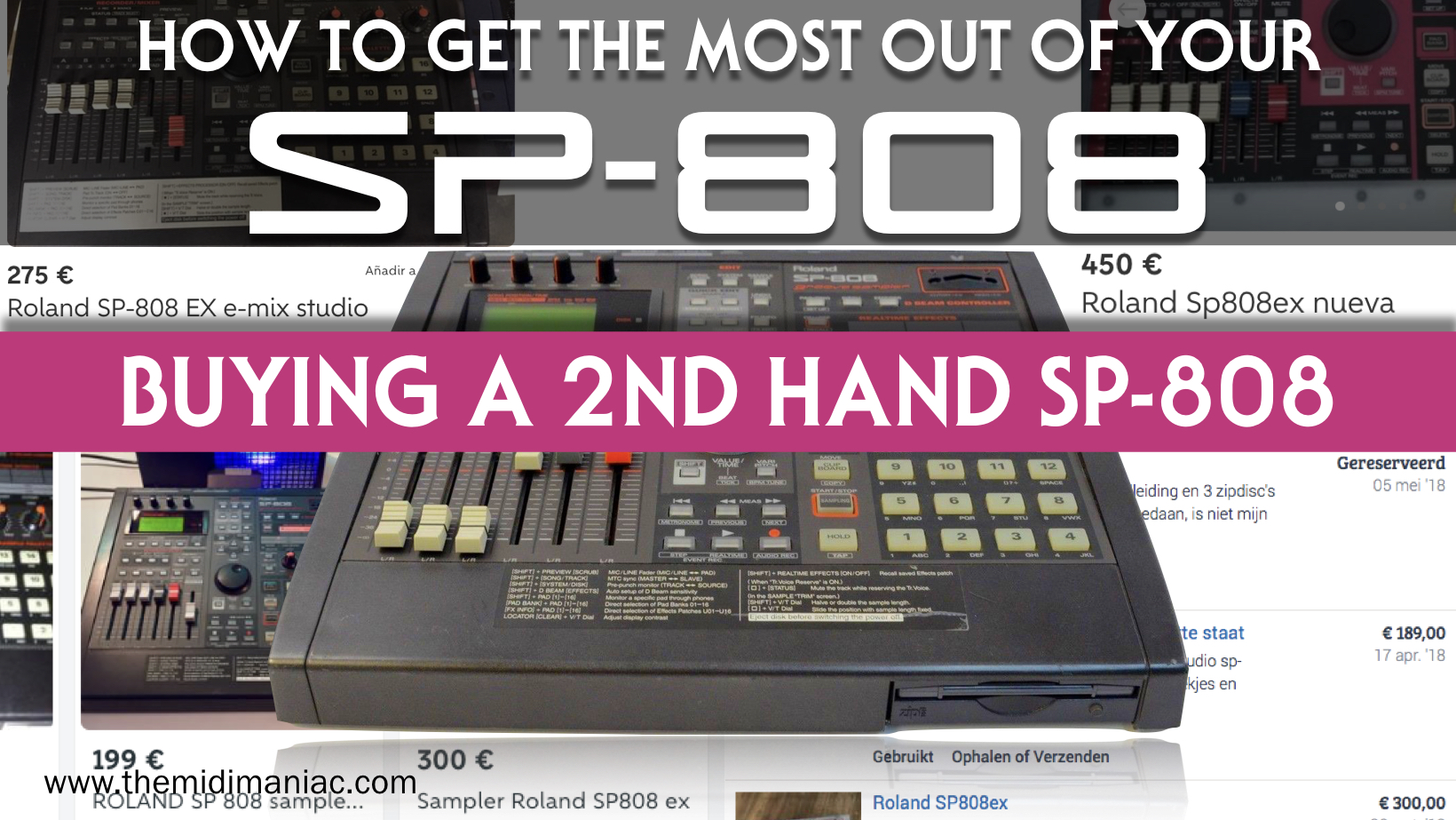 Tips for buying a second hand Roland SP-808